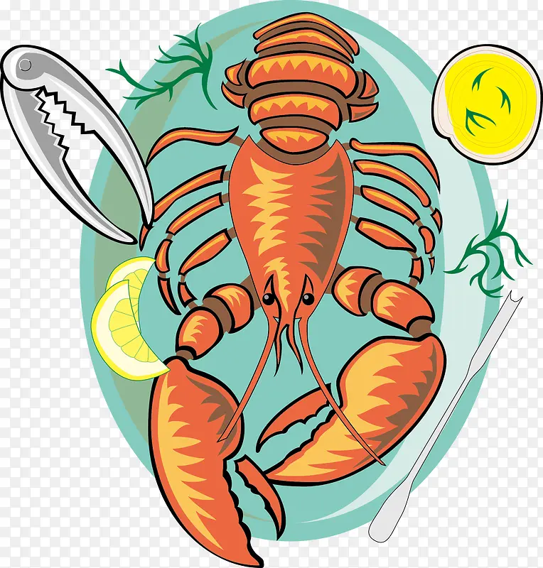 大龙虾宣传海报