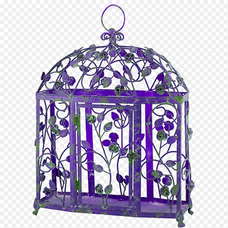 紫色鸟笼