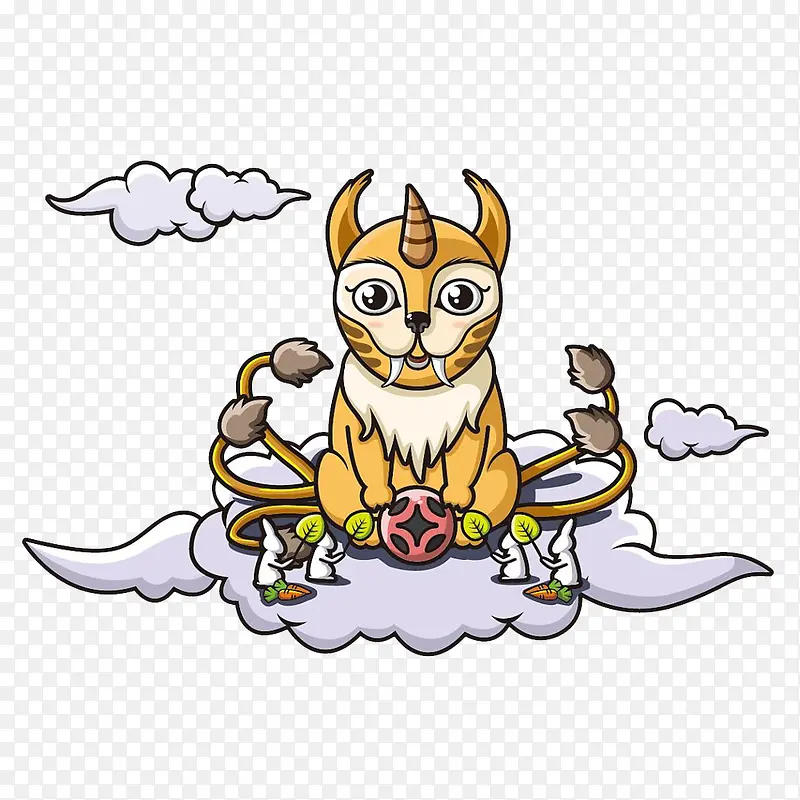 山海经上古神兽狰PNG图片素材下载_图片编号qzobvwln-免抠素材网