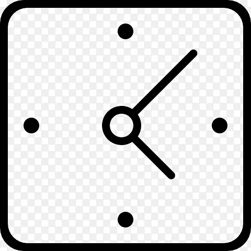 时钟广场工具形状轮廓图标