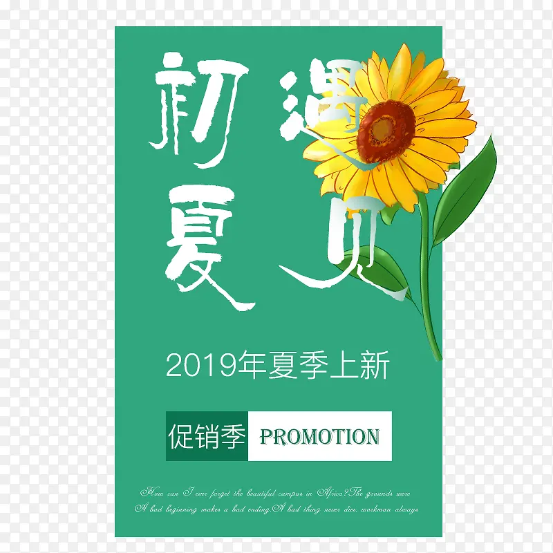 2019年初遇夏季