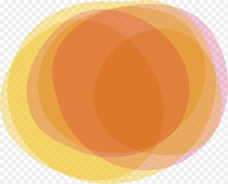 橘色圆圈花纹