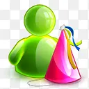 色彩斑斓的水晶MSN各种状态图标装饰