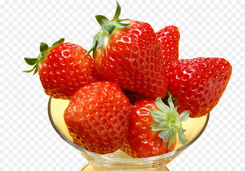 一杯草莓水果