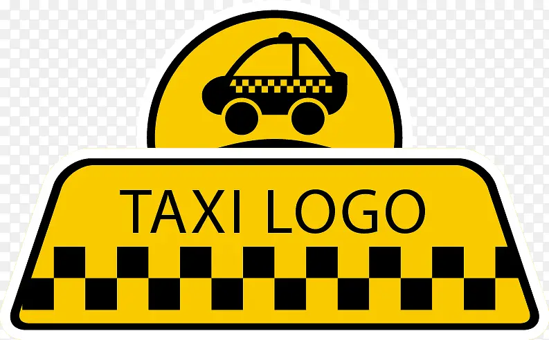 抽象出租车标志