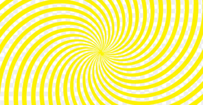 黄色漩涡旋转曲线