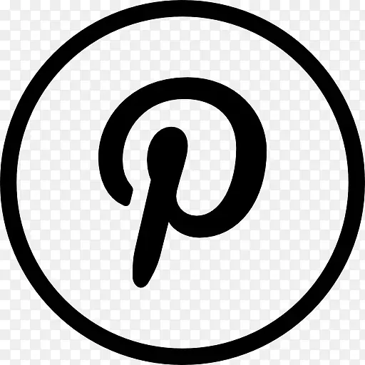 Pinterest的社会视觉网站标识图标