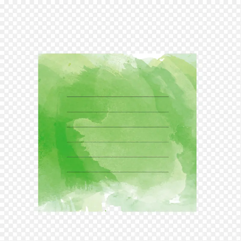 绿色水彩纸
