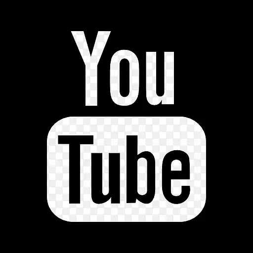 YouTube的标志在广场图标