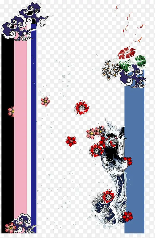 彩色小花背景