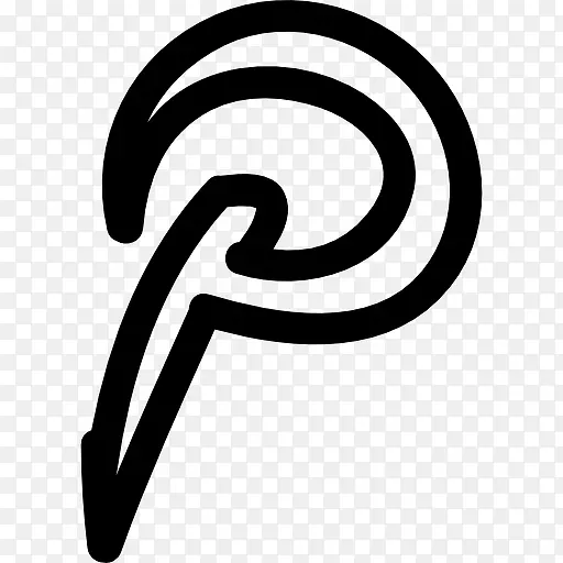 Pinterest的手绘LOGO 图标