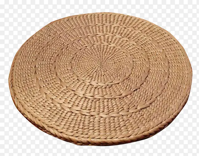 圆形编织竹垫