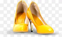 黄色皮鞋女鞋