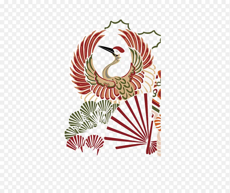 中国风仙鹤