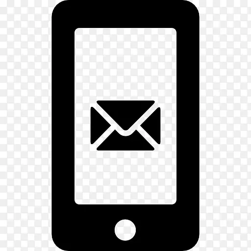 电子邮件信封背面的符号在手机屏幕图标
