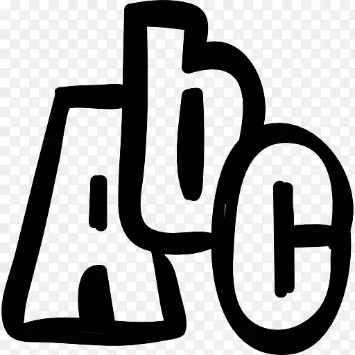 ABC手绘字母图标