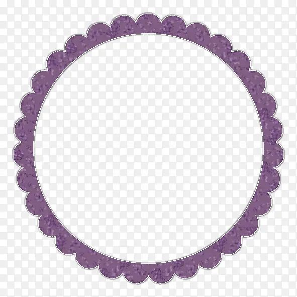 波浪圆环紫色圆环装饰