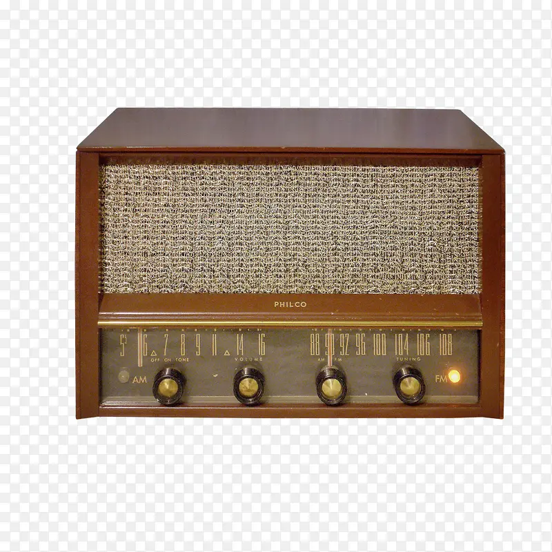 木质旧式收音机素材