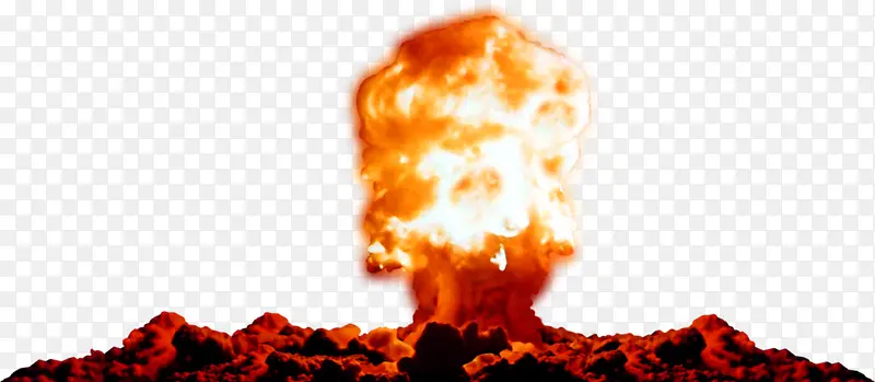 炸弹爆炸哦蘑菇云自然元素