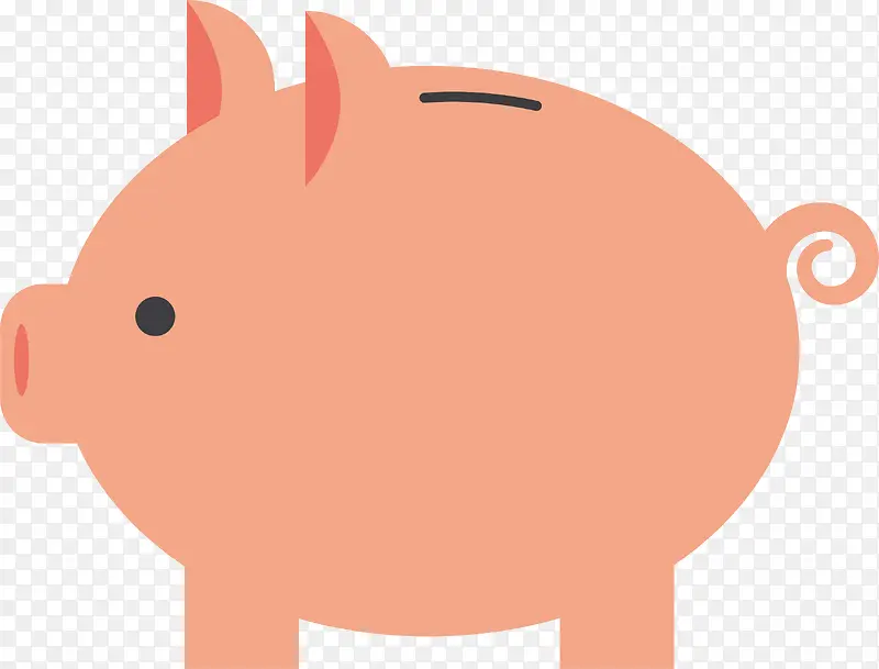 发粉红色小猪存钱罐量图矢