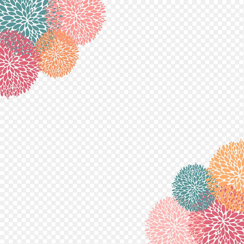 素雅花卉底纹