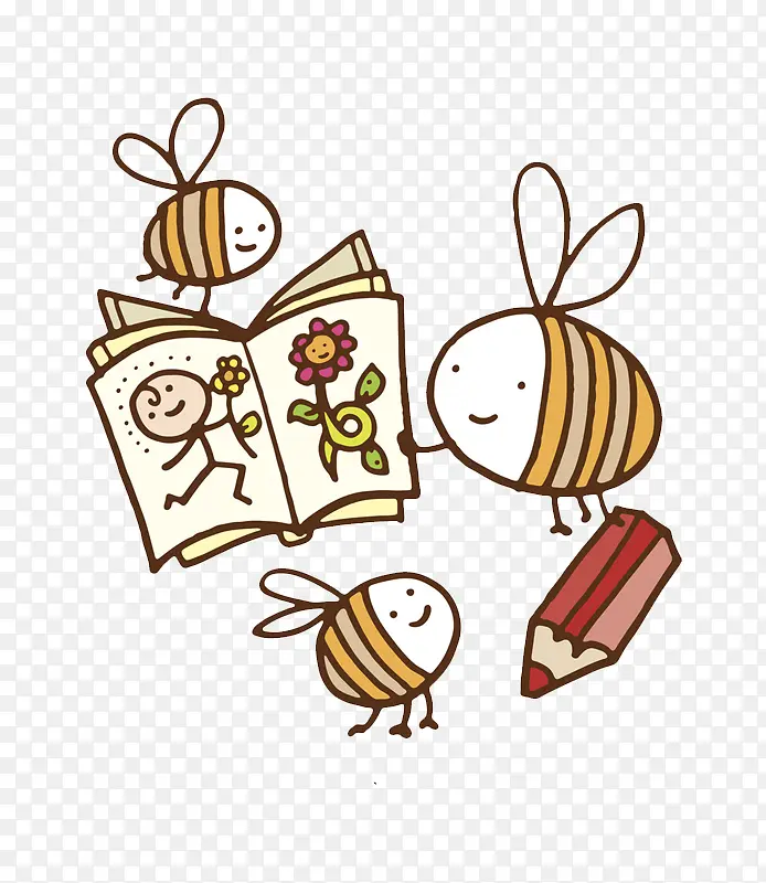 小蜜蜂和书