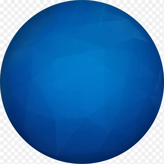 蓝色立体圆形
