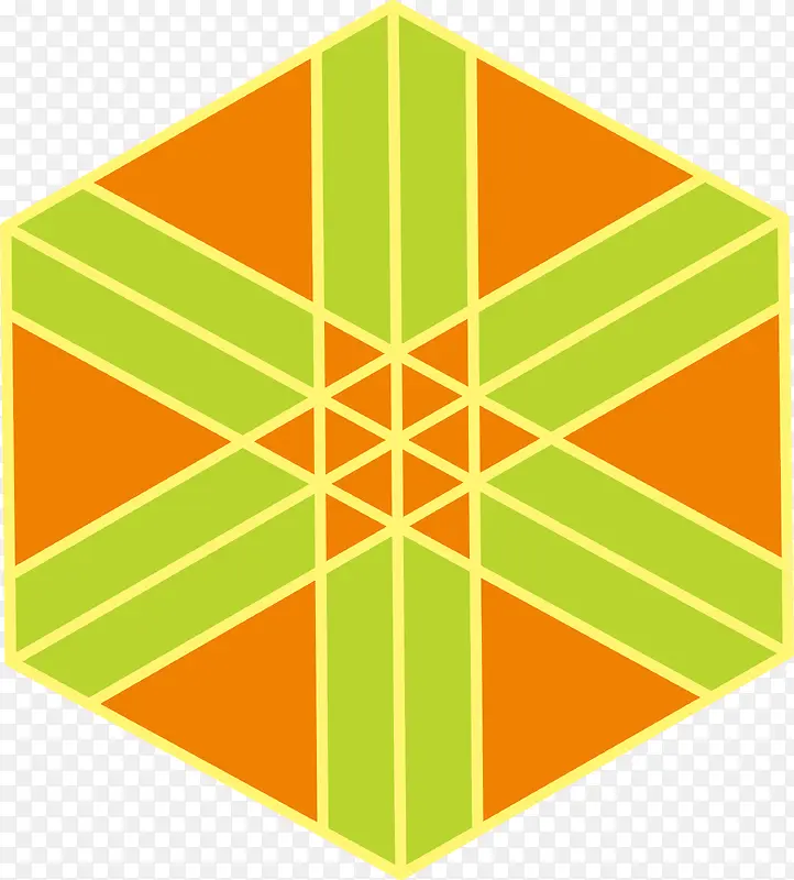 六边形宗教节日花纹