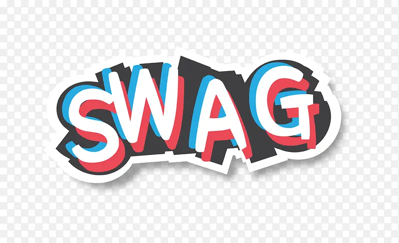 swag英文贴纸