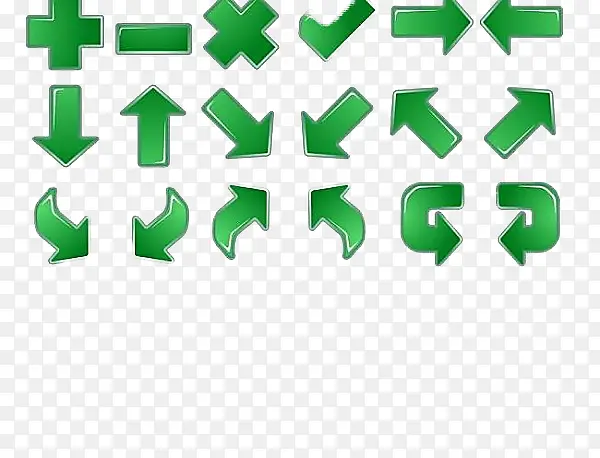 绿色加减乘除符号
