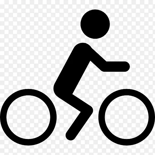 骑自行车的男子图标