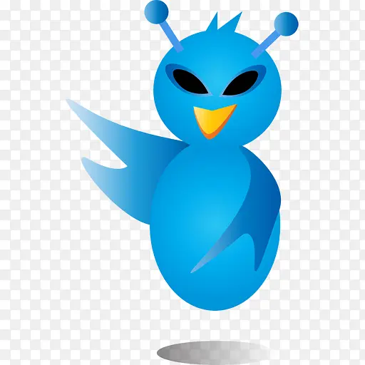 twitter创意蓝色小鸟