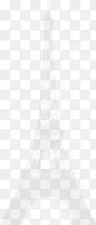 白色唯美铁塔创意