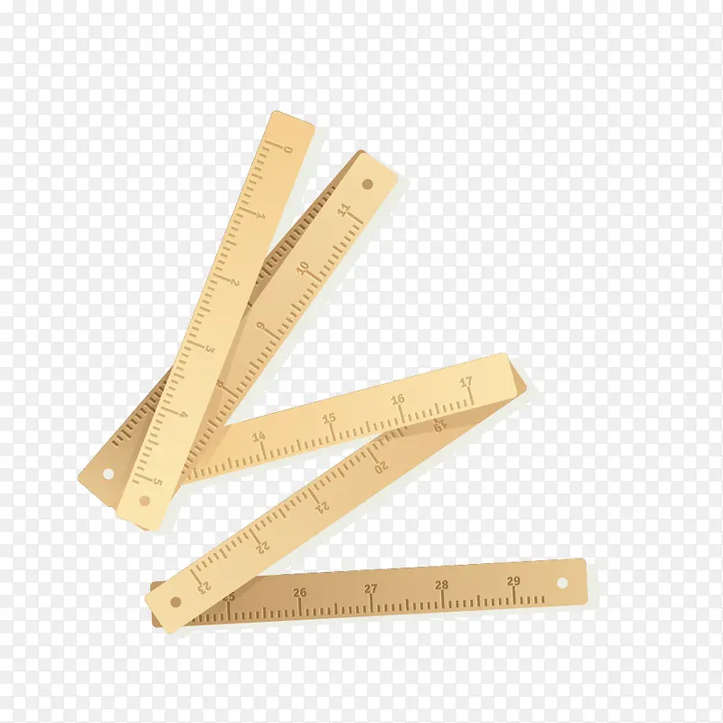 矢量木尺学习用品