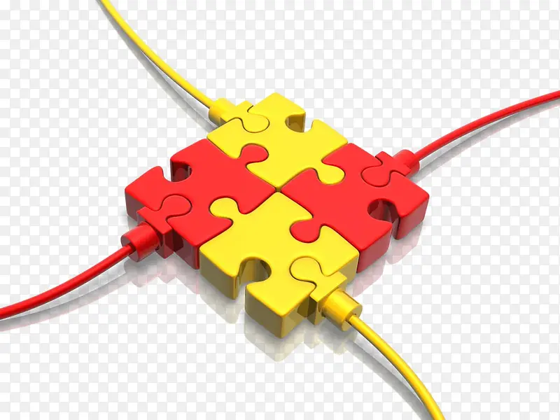 红黄创意电缆