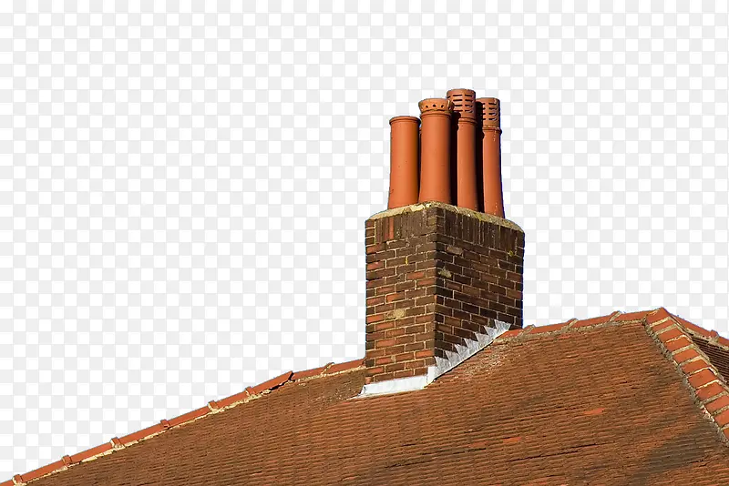 屋顶上的烟囱