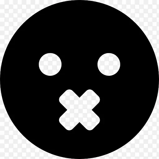 面对沉默与交叉口的图标