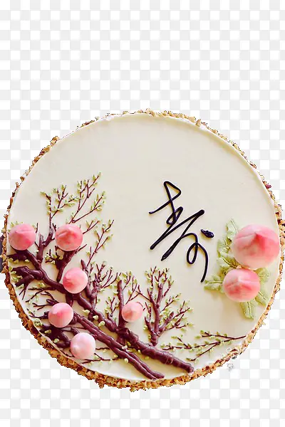 创意寿桃蛋糕
