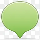 绿色的聊天气泡图标