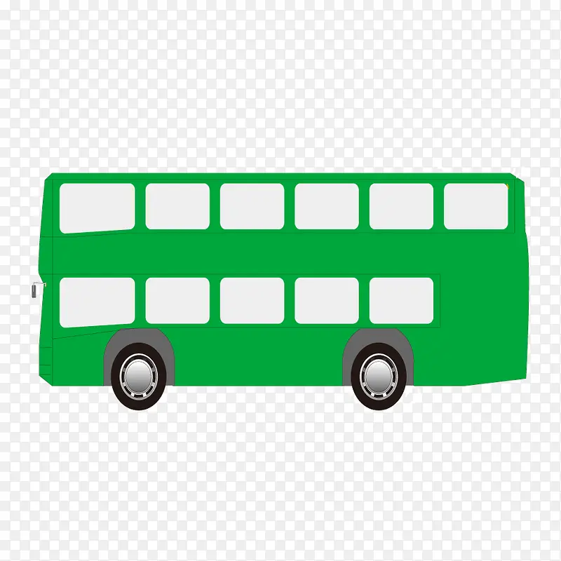 绿色汽车大巴车