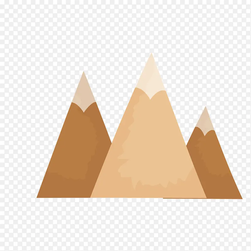 灰色三角形山峰