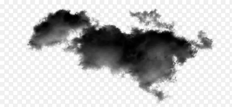 乌云黑色烟雾云朵水墨图片