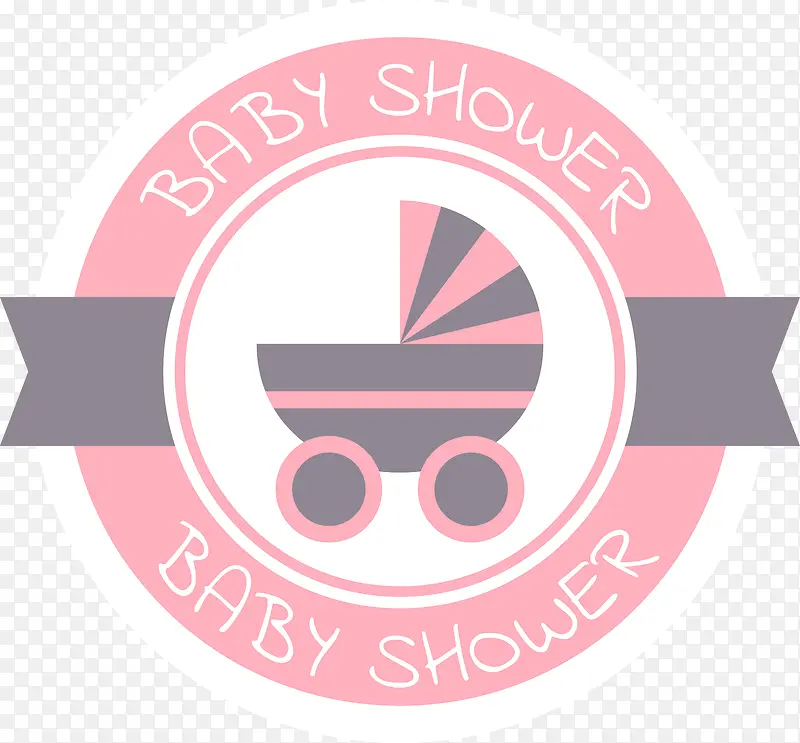 粉色baby标签