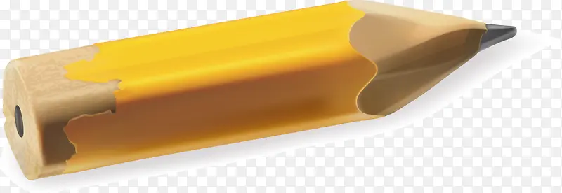 黄色破旧铅笔