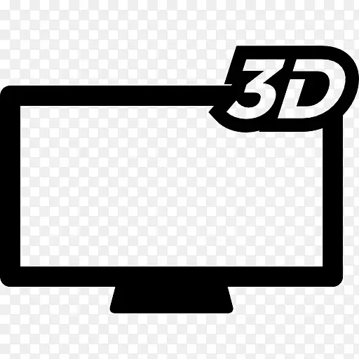3D电视图标