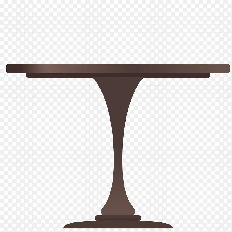 卡通手绘棕色的桌子