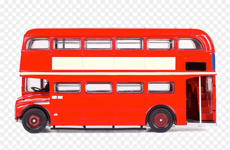红色公交车模型