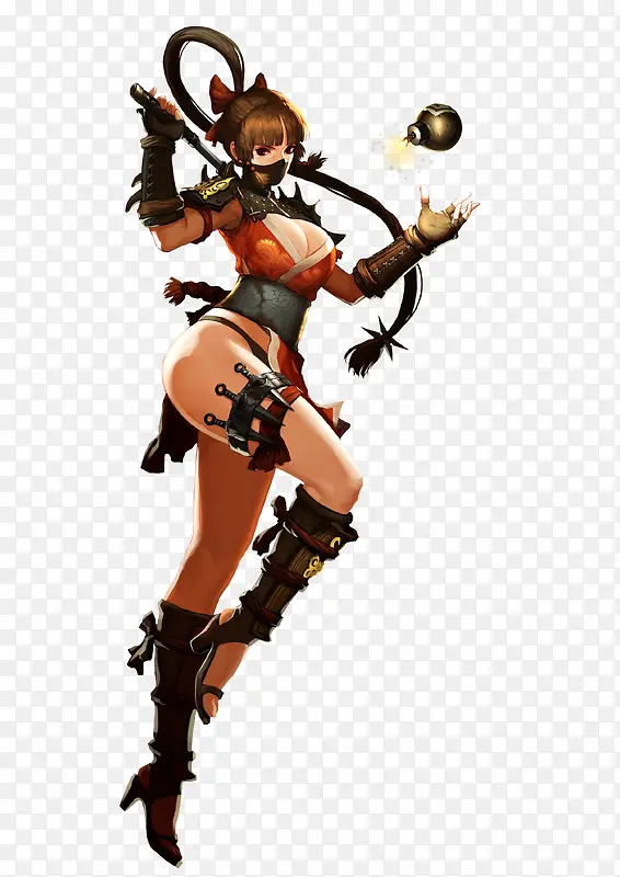 游戏原画女子刺客
