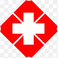 医院红十字标签