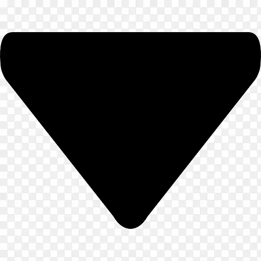 三角形的黑色箭头的图标